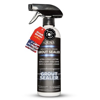 AQUA-X 16 Oz. Grout Sealer, Clear Grout and Tile Sealer, Natural Finish, Prof...