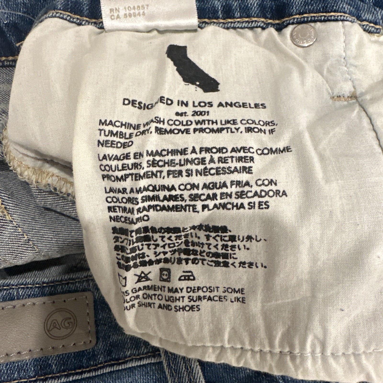 AG Jeans Mari Mid-Rise Slim Straight Jeans Women’s Size 29 Japanese Denim NWT thumbnail 6