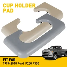 Gray/Beige Console Center Cup Pad Holder For Ford 99-10 F250 F350 Super Dut Y
