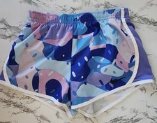 Nike Dri-Fit Girls Athletic Lined Shorts Size 6 X 6X Youth Large Blue Purple