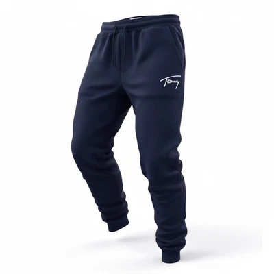 Pantalon jogging Tommy Jeans homme - Bleu Marine - Taille L - Neuf - Signature - Photo 1/4