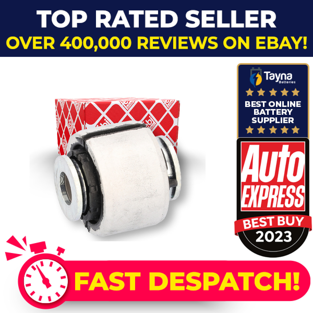 Wishbone / Control / Trailing Arm Bush fits MERCEDES C300 2.0 2.2D 2014 on Febi