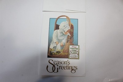 Vintage 1991 Collectible Greeting Card Kellogg's Toasted Corn Flakes