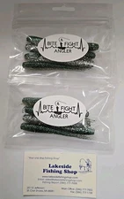 2 PACKS BITE & FIGHT ANGLER 3.5" FLICKER FLUKE SOFT PLASTIC FISHING LURES