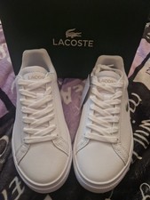 Lacoste - Womens Lerond Pro Trainers - White/​Light Pink - Size UK 3