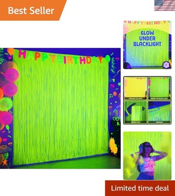 Mega-L Glow in The Dark Party Supplies, Neon Party Decorations, 2 Pack 6.6x6....