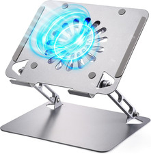 Laptop Cooling Pad with Upgrade Low-Noise Fan and 3.0 USB Hubs, Ventilated Lapto