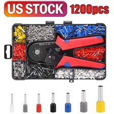 1200 PCS Ferrule Crimping Tool Kit,Wire Ferrule Kit Crimper Connectors DIY
