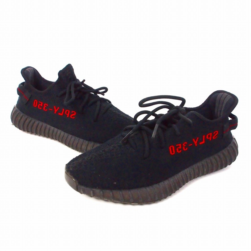 Adidas Originals YEEZY Boost 350 V2 Bred Sneakers US9 Black AB