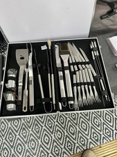 23Pc BBQ Tool Set - Home Barbecue Accessories Utensils Kit - Stainless Steel 