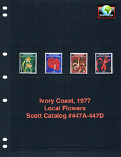 $500.00 Scott Value - 1977 IVORY COAST Flowers rare (+ $20 disc.) CV MNH NH UMM