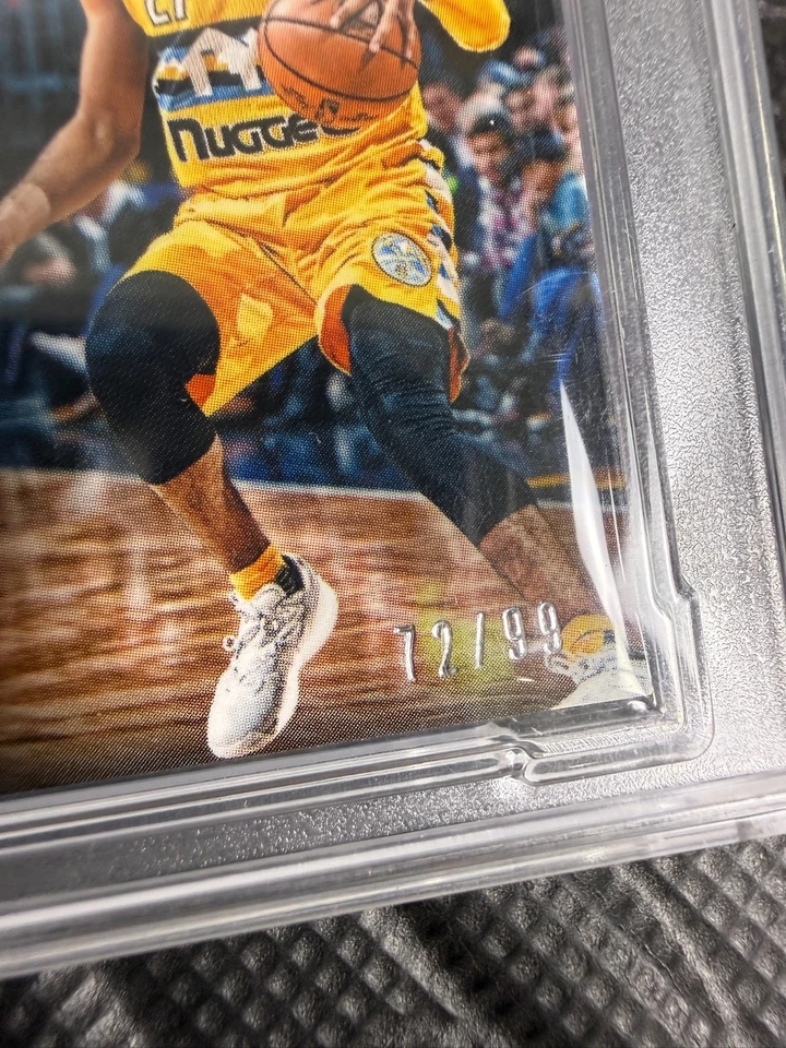 2016 Panini Spectra Jamal Muray Rookie Auto Jersey Neon Blue /99 RPA PSA 9 #137 - Image 3 of 3