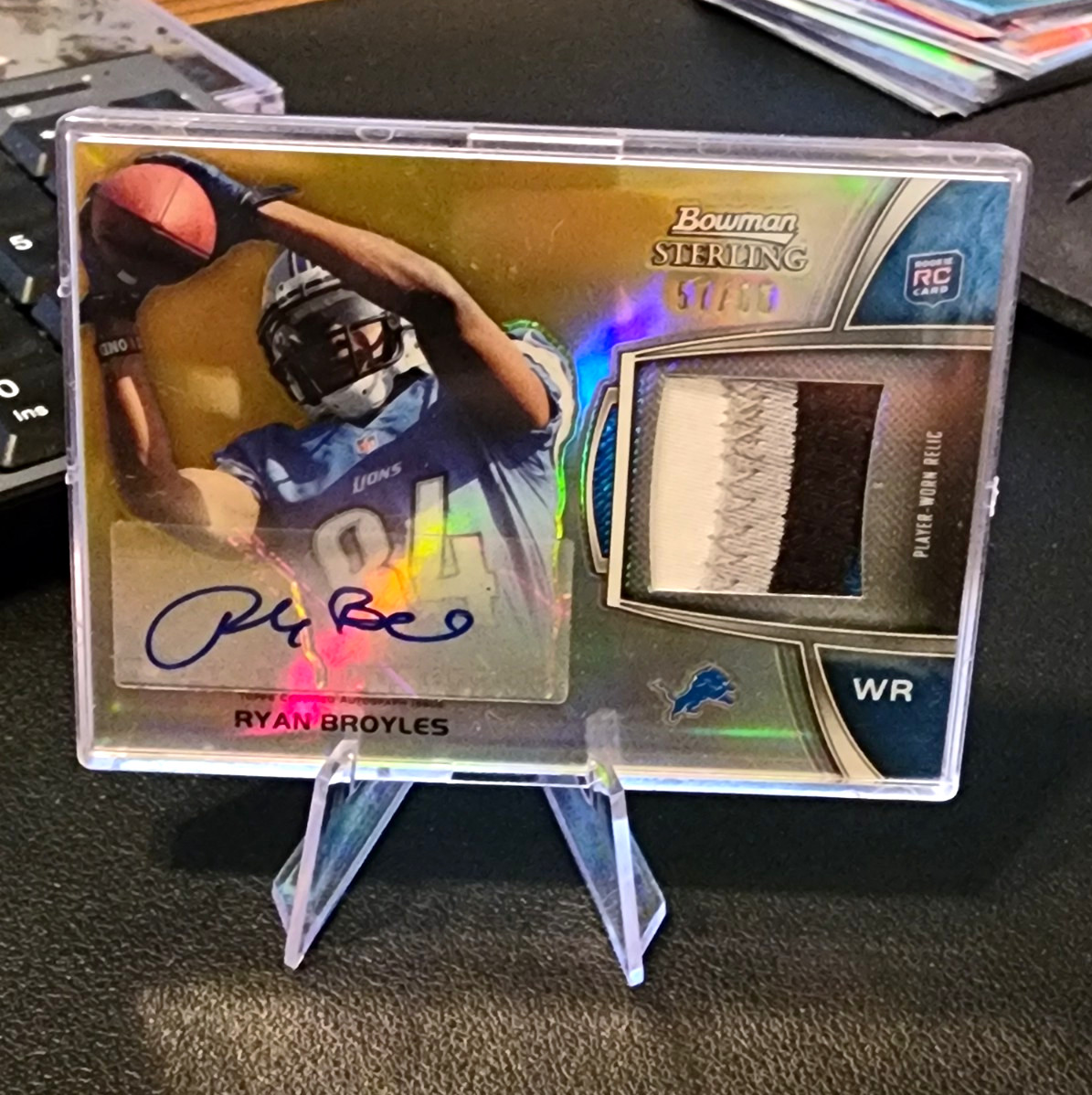 Topps 2012 Bowman Sterling Ryan Broyles #BSAR-RB Gold Refractor Auto /66