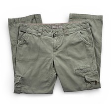 Dickies Women s Cargo Pants Relaxed Fit Army Green Size 10R Pockets - 1494