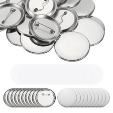 Blank Button Badge Parts, DIY Crafts Arts Supplies for Presents 100 PCS
