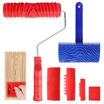 #ad Wood Grain Tool Natural Wood Graining Tool Set Simulated Paint Roller Kit fo... $15.92