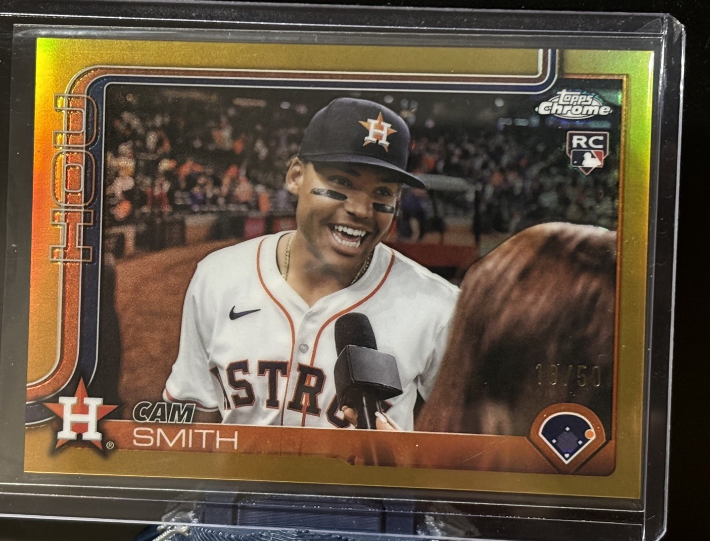 Cam Smith GOLD /50 #USC145 RC IMAGE VARIATION 2025 Topps Chrome Update Astros 