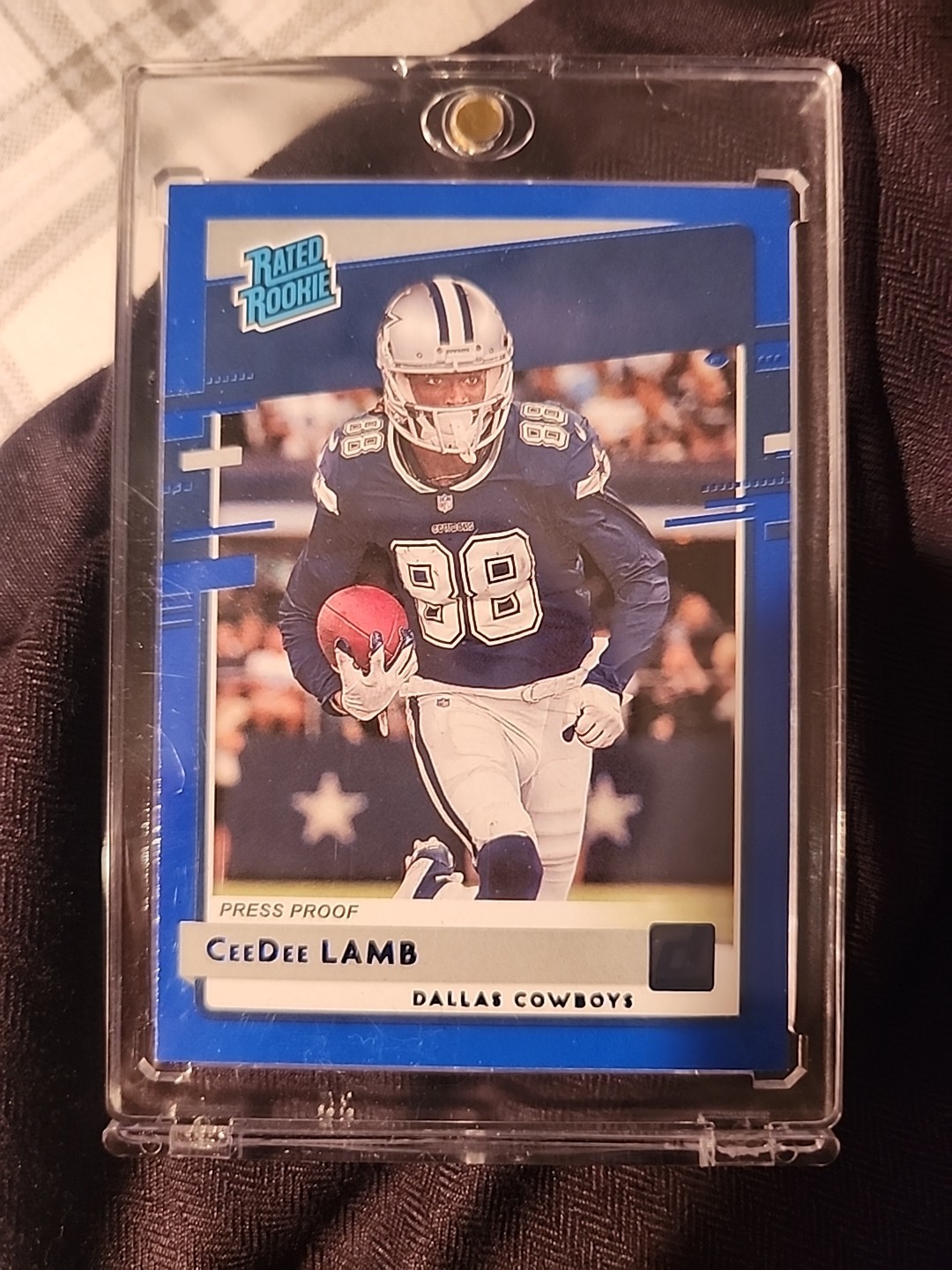 2020 Panini Donruss - Rated Rookie CeeDee Lamb #306 Press Proof Blue (RC)
