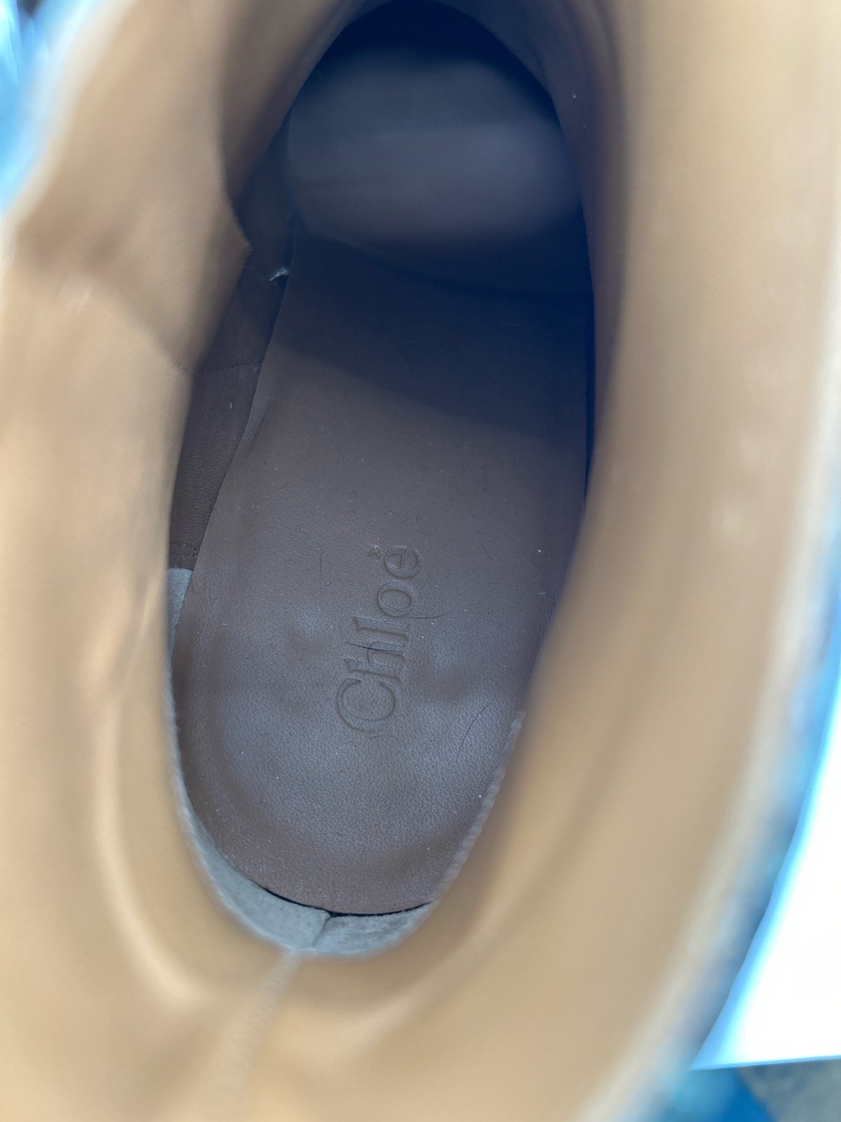 CHLOE Rylee Python Embossed Leather Pointed Sz 38… - image 5