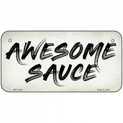 Awesome Sauce Novelty Metal License Plate