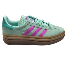 adidas gazelle silver green womens adidas Originals Junior Gazelle Bold Trainer - Pink