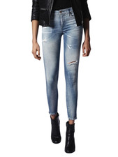 DIESEL Skinzee-Zip 0681E Women's Jeans W23/L30 Super Slim Skinny Zip Mid Waist *