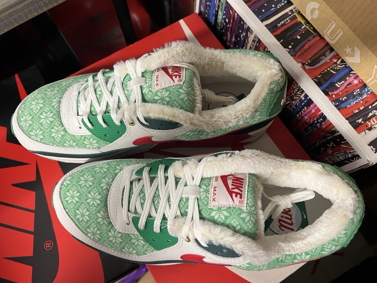 nike air max 90 christmas sweater casual shoes