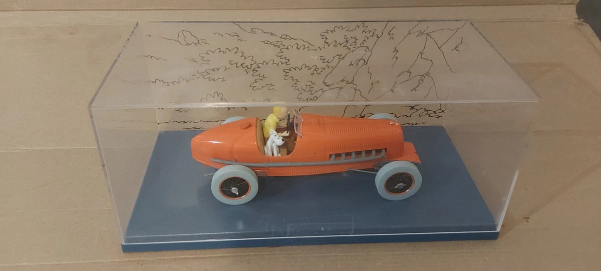 Voiture Miniature En Bois Style Tintin - Voiture Vintage Inspirée D'Hergé