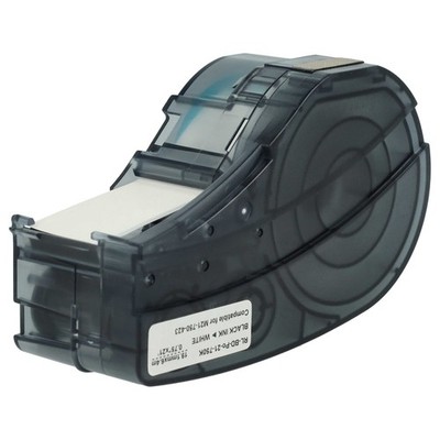 Schriftband für Brady BMP21-LAB BMP21-PLUS BMP21 Schwarz/Weiß Poly 19,05mm 6,4m