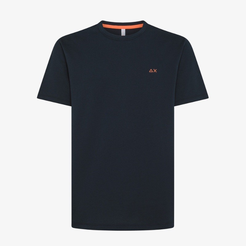 Футболка Uomo Sun68 T35123 Piquet SS Синяя Темно-синяя PE25 15490₽