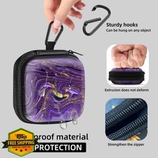 AirPod Case Storage Bag Shockproof EVA Purple Marble