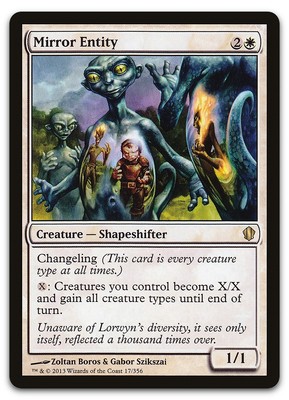 Mirror Entity #17 (NM) Commander 2013 C13 Magic MTG