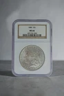 1886 $1 Morgan Silver Dollar - MS 66, NGC Brillant Beautiful Coin