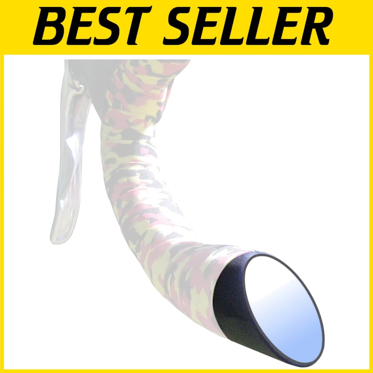 Italian Road Bike Mirror Black Oval Optical Glass, Minimalist