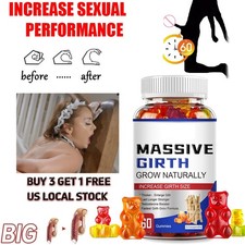 Male Enhancement Gummies Booster  Thicker Last Longer Stronger Bigger 60 Gummy