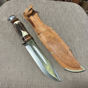 Vintage, Edge Brand #488, Saw Tooth Spine, Sol Ger., Large, Sheath