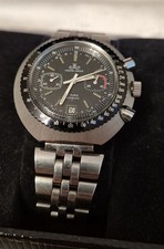 Meister Anker Big 45mm Chronograph 7734  Stoppuhr Vintage Uhr Armbanduhr rar NOS