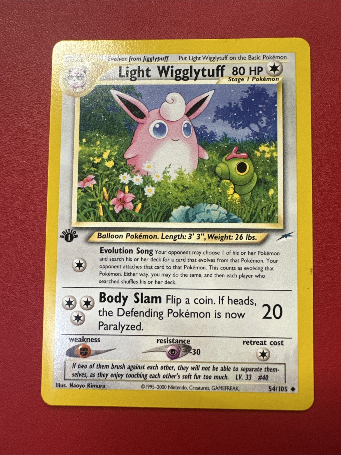 Light Wigglytuff 54/105 Neo Destiny Regular 1st Edition