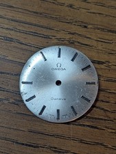 Quadrante orologio Omega Geneve, usato/danneggiato, diametro 29,5 mm #S120