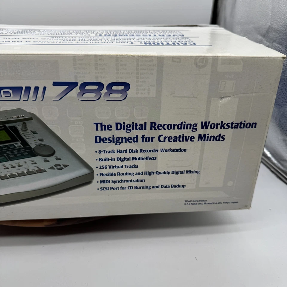 TASCAM 788 Digital Portastudio Digital Recording Workstation w/ Original Box - Image 3 of 4
