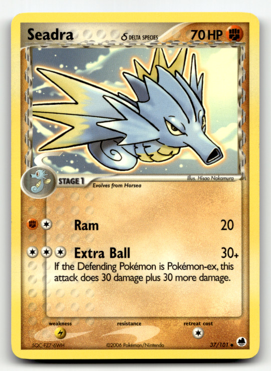 Seadra - (Delta Species) 37/101 Normal Uncommon Dragon Frontiers LP