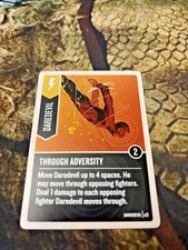 Restoration Games Unmatched Daredevil Though Adversity Foil Promo Card