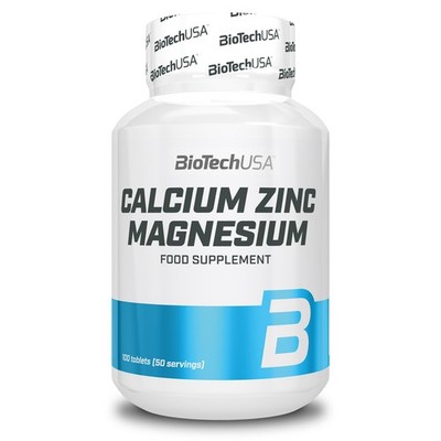 BioTech USA Calcium Zinc Magnesium 100 Tabletten Kalzium Zink