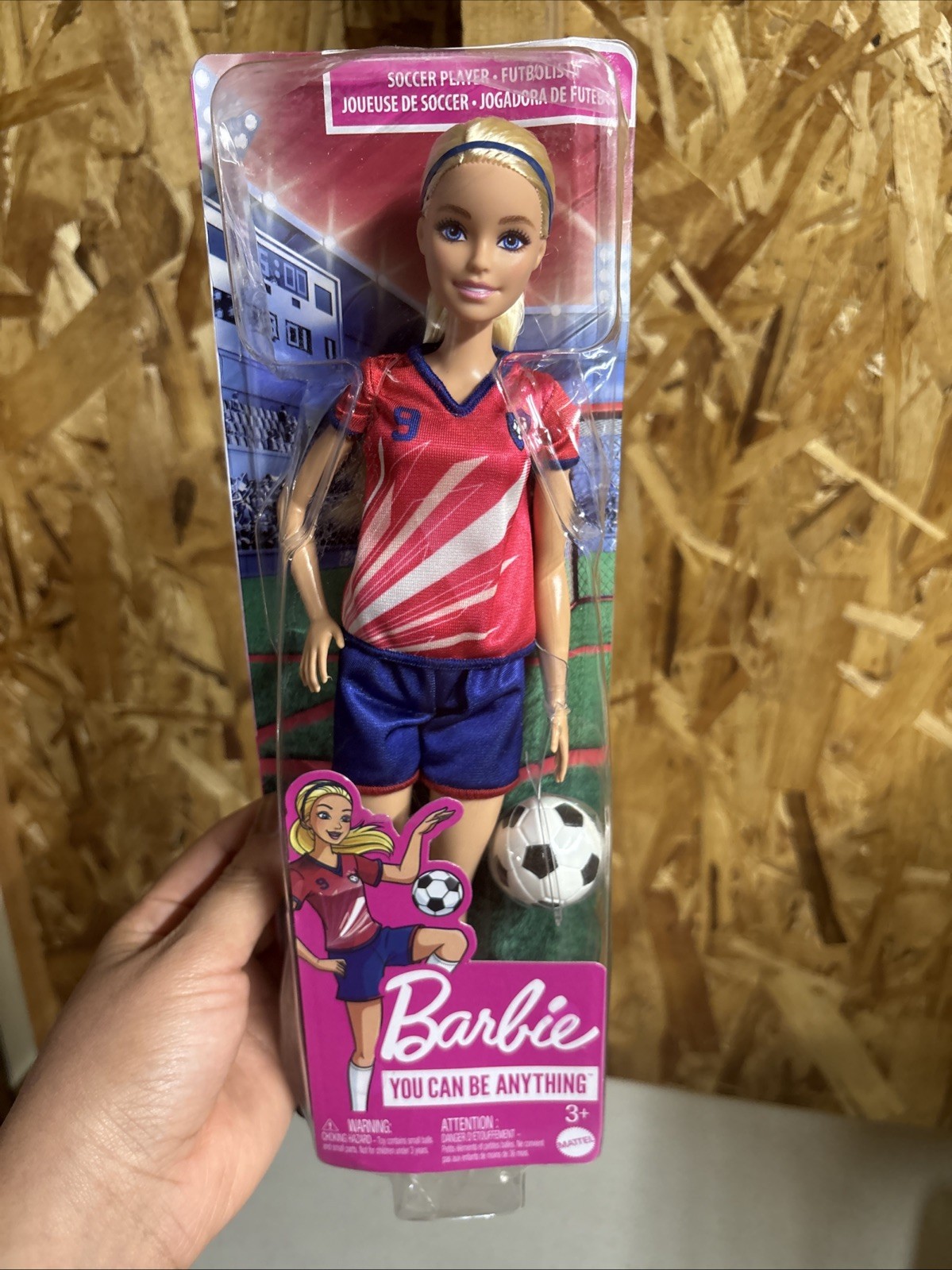 Barbie Soccer Player Fashion Doll Mattel HCN17 Blonde Ponyta