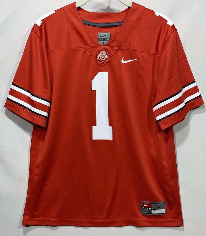 Nike Ohio State Buckeyes Football Jersey #1 Red Youth Size Large