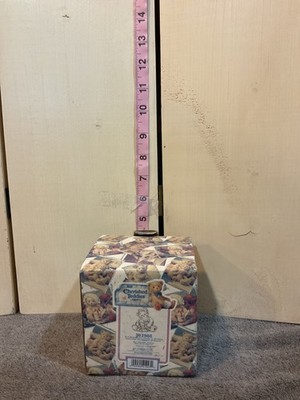 Enesco Cherished Teddies Bear with Bow Holding Three Bears Figurine 302988 Boxed
