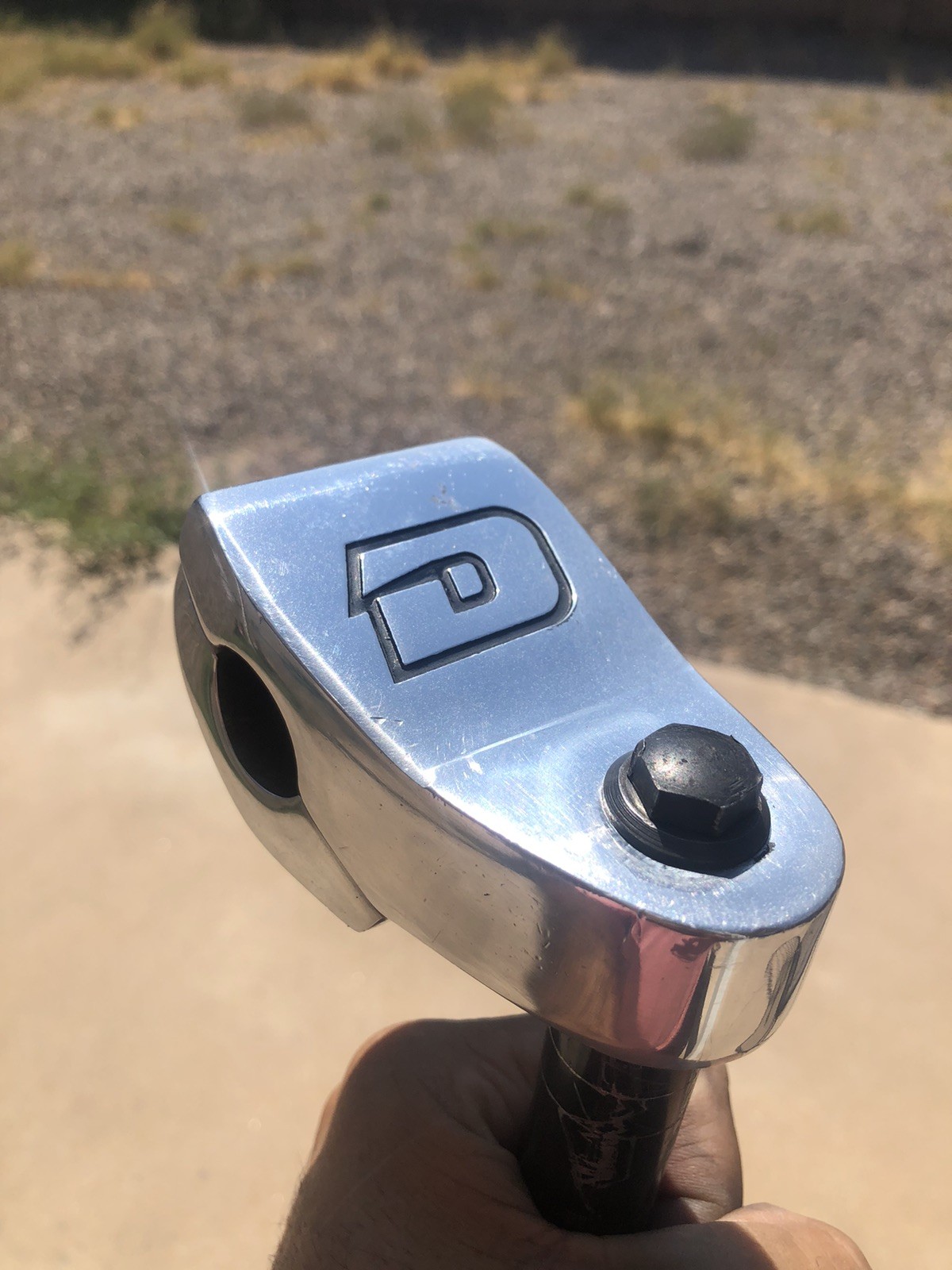 Dyno BMX Racing Stem Quill Vintage Bike Neck 21.1mm Black Silver 90s OG Alloy