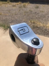 Dyno BMX Racing Stem Quill Vintage Bike Neck 21.1mm Black Silver 90s OG Alloy