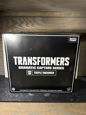Transformers Dramatic Capture Series Triple Takeover Display Set Takara Tomy