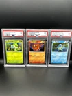 Pokemon 151 Poster Collection Promo Set PSA 9 Charmander Squirtle Bulbasaur